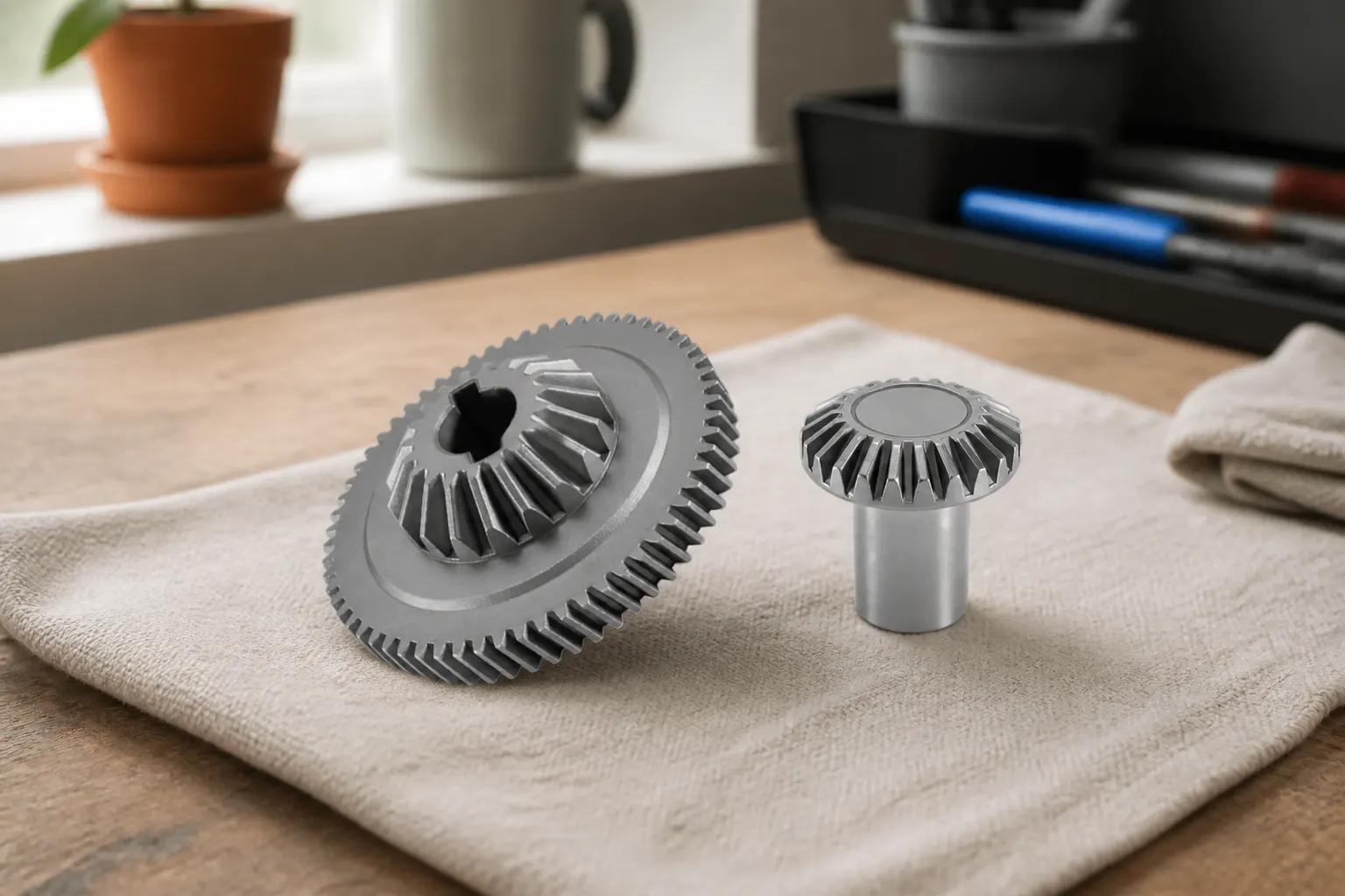 Stand Mixer Gear Hub Kit in use